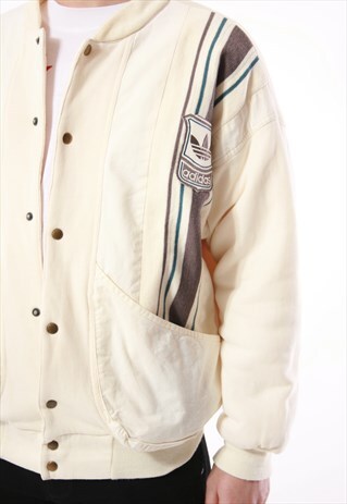 VINTAGE ADIDAS COTTON OLDSCHOOL BOMBER JACKET 13909