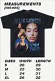 JORJA SMITH UNISEX PRINTED T-SHIRT IN BLACK