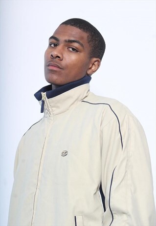 VINTAGE CHAMPION TRACK JACKET BEIGE
