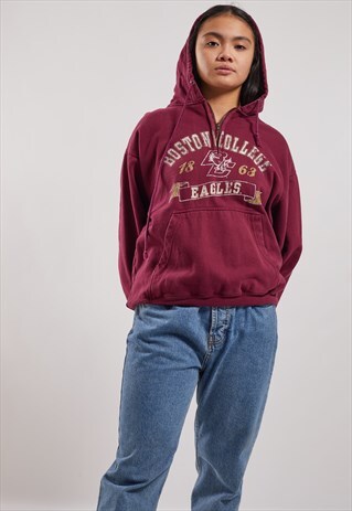 VINTAGE BOSTON COLLEGE 1/4 ZIP HOODIE