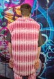 TIE-DYE FLEECE GILET HANDMADE SLEEVELESS HOODED VEST JACKET