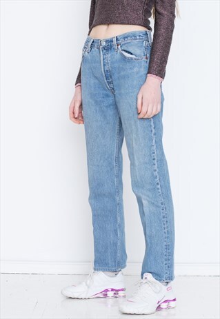 VINTAGE BLUE DENIM RETRO JEANS