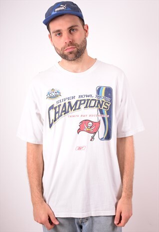 MENS VINTAGE T-SHIRT TOP LARGE WHITE 90S