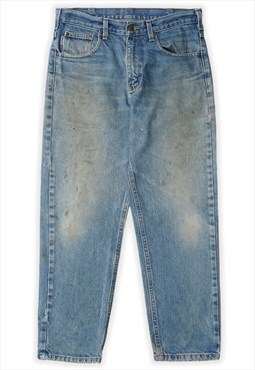 Vintage Carhartt Workwear Blue Denim Jeans Womens