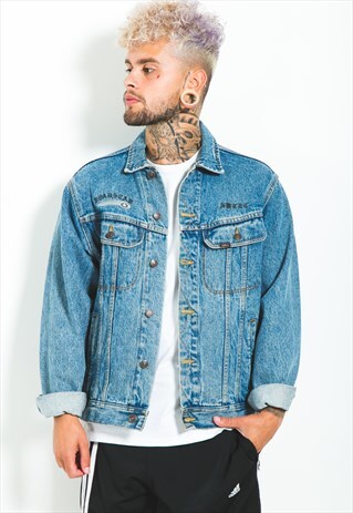 VINTAGE 80S ORIGINAL LEE BASIC DENIM JACKET / S6714