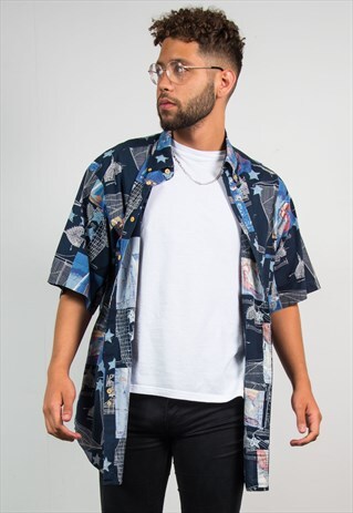 VINTAGE CRAZY PATTERN SHIRT