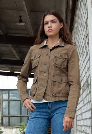 VINTAGE RETRO BEIGE RALPH LAUREN JACKET
