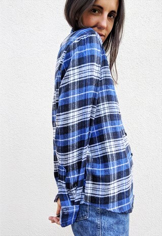 VINTAGE CHECKERED FLANNEL SHIRT