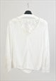 VINTAGE 00S BLOUSE IN WHITE