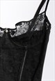 90S VINTAGE BLACK LACE BODY LINGERIE SET UNDERWEAR 5183