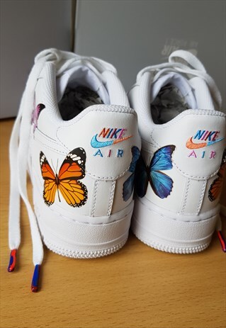 BLUE MONARCH BUTTERFLY CUSTOM NIKE AIR FORCE 1