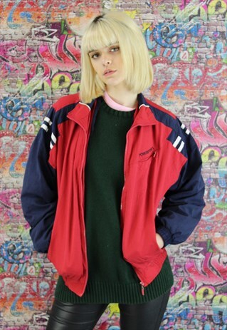 VINTAGE 90S SHELL JACKET/WINDBREAKER. UNISEX SPORTSWEAR.