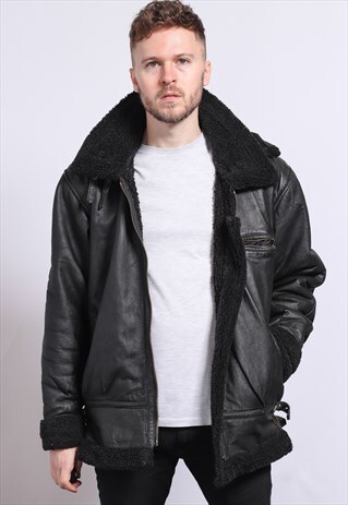 VINTAGE LEATHER AVIATOR JACKET