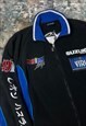 MEN'S VINTAGE SUZUKI EMBROIDERED SPELL OUT FLEECE