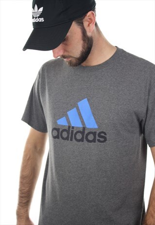 VINTAGE ADIDAS BIG LOGO GRAPHIC T SHIRT TEE