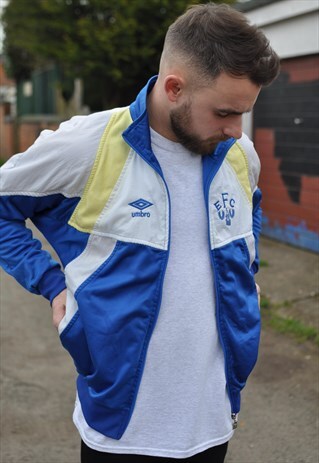 VINTAGE 90'S UMBRO EVERTON FC FOOTBALL TRACK JACKET