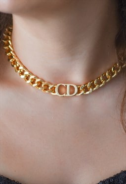 Chunky Gold Choker 