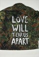 LOVE WILL TEAR US APART REWORKED VINTAGE CAMOUFLAGE JACKET 