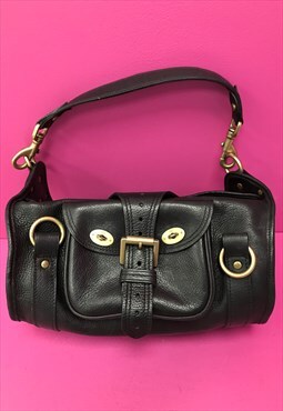Alana Shoulder Bag Black Leather 
