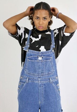 RARE VINTAGE CALVIN KLEIN LONG DENIM DUNGAREES / OVERALLS