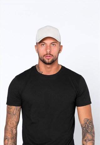 ESSENTIAL BLANK DAD BASEBALL CAP - CREAM TAN BEIGE