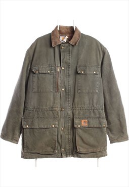 Vintage 90's Carhartt Workwear Jacket Full Zip Up