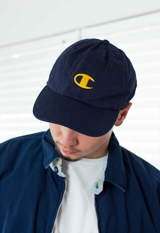 VINTAGE CHAMPION BASEBALL CAP LOGO 90S X 2.8