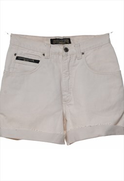 Vintage Off White Denim Shorts - W26