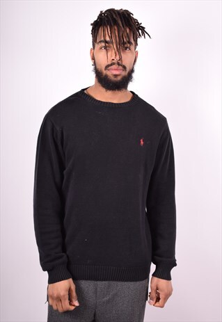 POLO RALPH LAUREN MENS VINTAGE JUMPER SWEATER MEDIUM 90'S