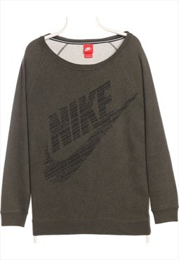 Vintage 90's Nike Sweatshirt Printed Crewneck Green Men's Sm