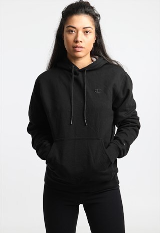 90S CHAMPION EMBROIDERED LOGO HOODIE