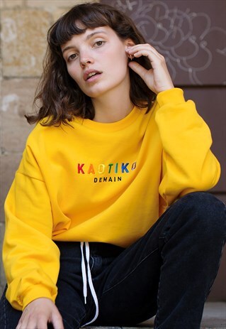 SWEATSHIRT "KAOTIKO DEMAIN" YELLOW