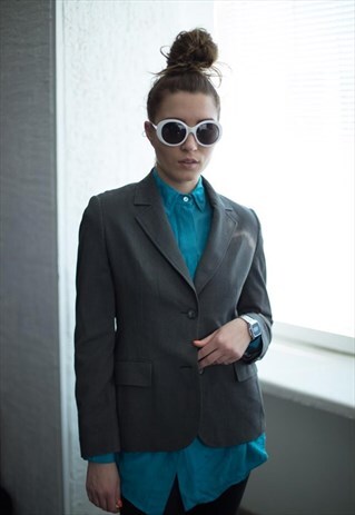 VINTAGE 90'S GREY CLASSIC BLAZER