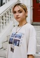 SHORT SLEEVED T-SHIRT IN SAND WITH FESTIVAL PHOTO PRINT