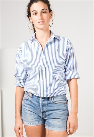 VINTAGE 80S POLO RALPH LAUREN SHIRT / S4121