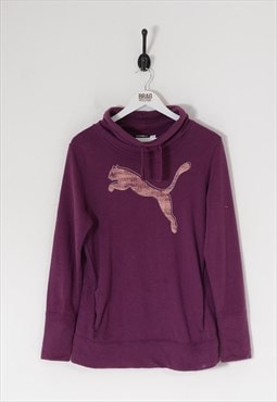 Vintage puma hoodie purple m - bv10942