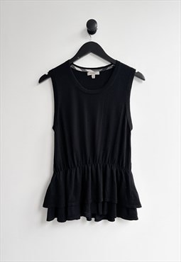 Burberry Silk Wool Tank Top Blouse Sleeveless