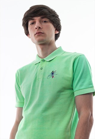 VINTAGE NIKE TENNIS ATP 90S GREEN SHORT SLEEVE