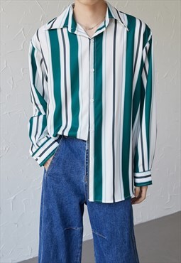 Men's Vertical Stripes Premium shirt S VOL.3
