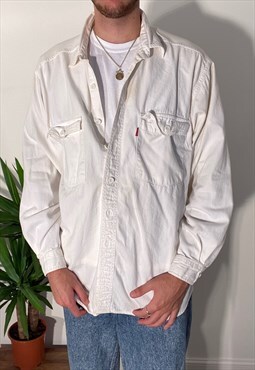 Vintage Levi's Diamond label white long sleeved shirt