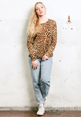 VINTAGE 90S LEOPARD PRINT TOP