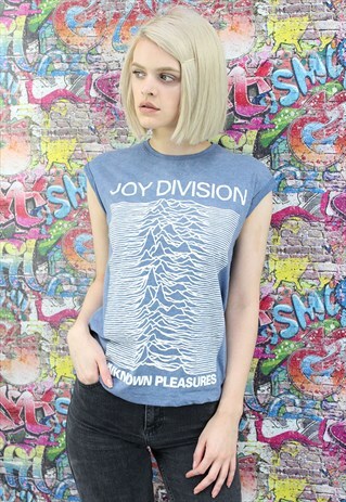 RETRO JOY DIVISION BAND T-SHIRT/VEST. UNISEX.