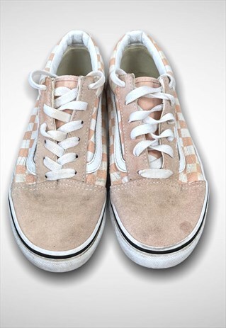 VINTAGE VANS OLD SKOOL CHEQUERED PINK UK 3
