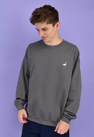G&G UNISEX CHARCOAL GOOSE SWEAT