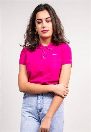 90'S VINTAGE NIKE PINK CUTE POLO T-SHIRT