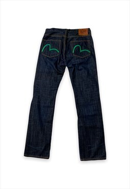 Evisu Embroidered Gull Japanese Selvedge Denim Jeans  