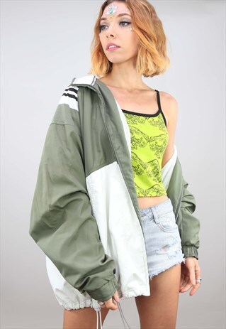 VINTAGE OVERSIZED ADIDAS WINDBREAKER FESTIVAL JACKET