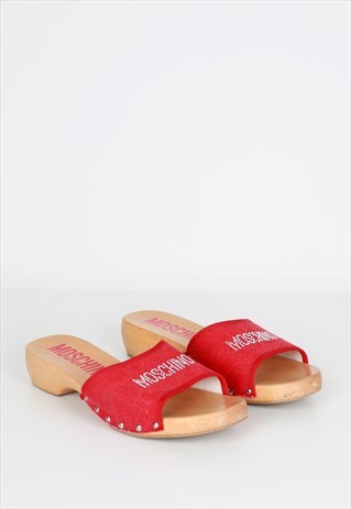 VINTAGE MOSCHINO DIAMANTE MULES