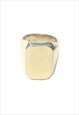 GOLD SIGNET SQUARE RING