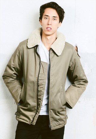 VINTAGE SHERPA COLLAR JACKET